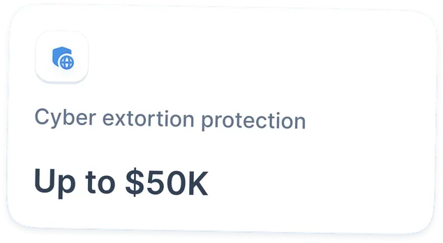 NordProtect offers up to $50k for eligible cyber extortion costs.