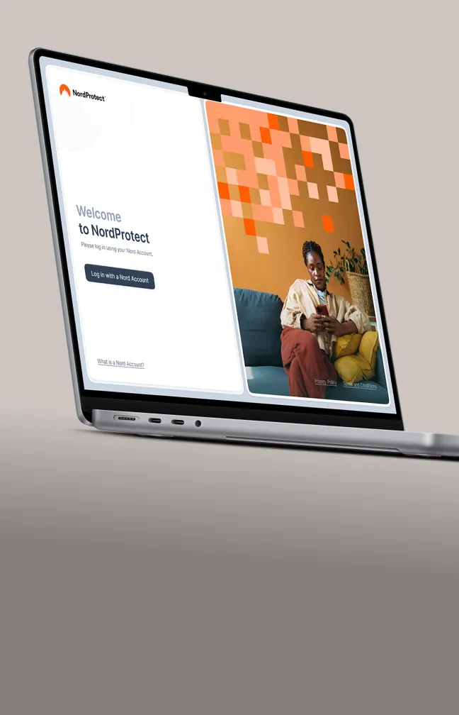 NordProtect’s simple, easy-to-use web app.